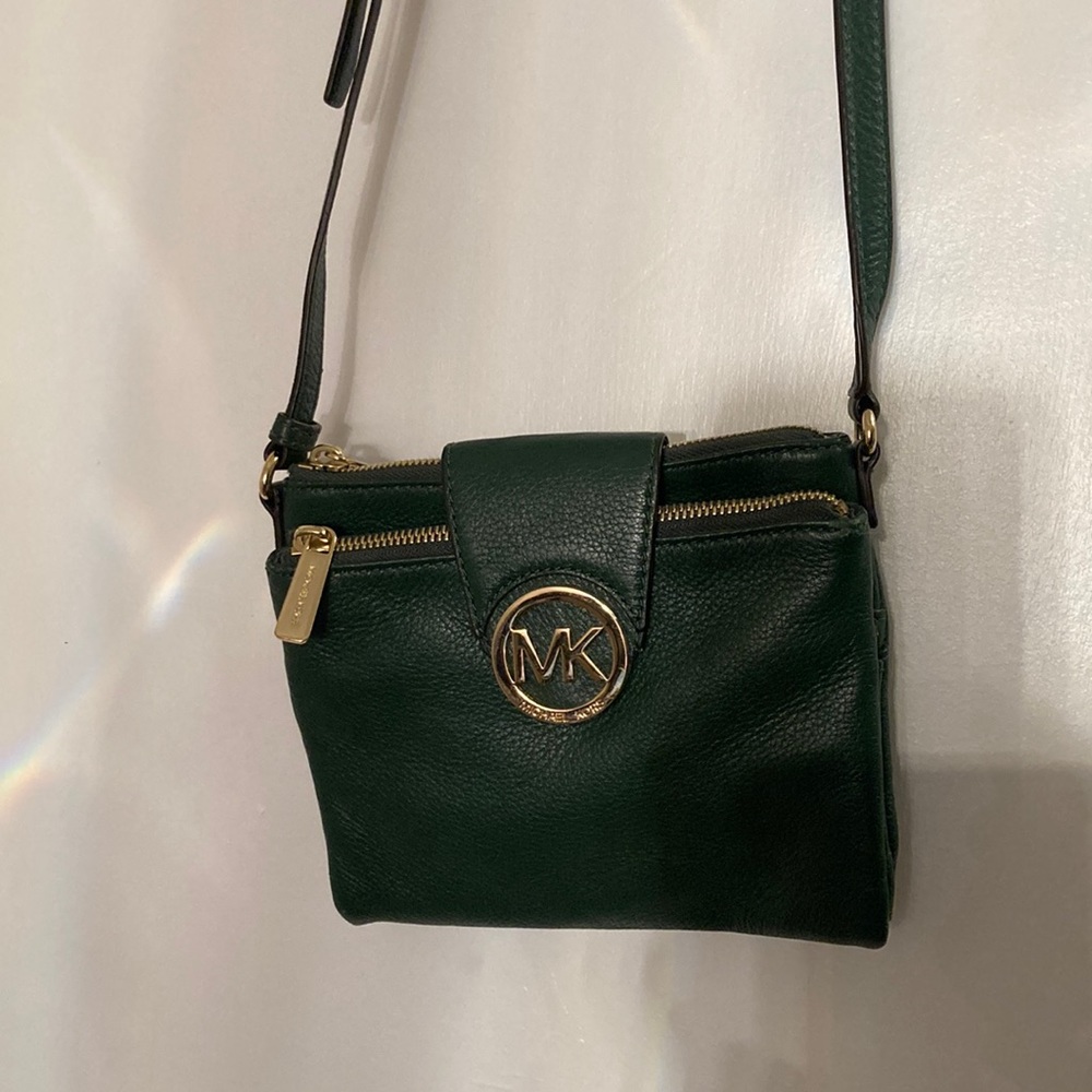 Michael Kors green crossbody bag